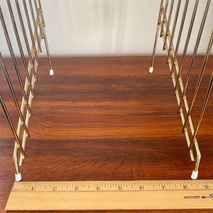 Retro Wire Vinyl Record Storage Rack Record Album Holder Wire Brass ...