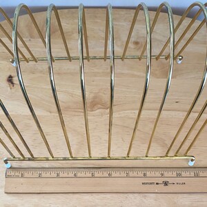 Retro Wire Vinyl Record Storage Rack Record Album Holder Wire Brass ...