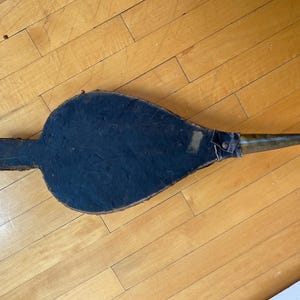 Vintage Antique Handmade Fireplace Bellows - Wood, Leather, brass - Fireplace Accessories - Cabin Decor - Handmade Tools, Functional Decor