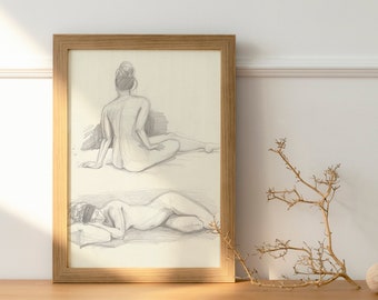 figure drawing, pencil drawing