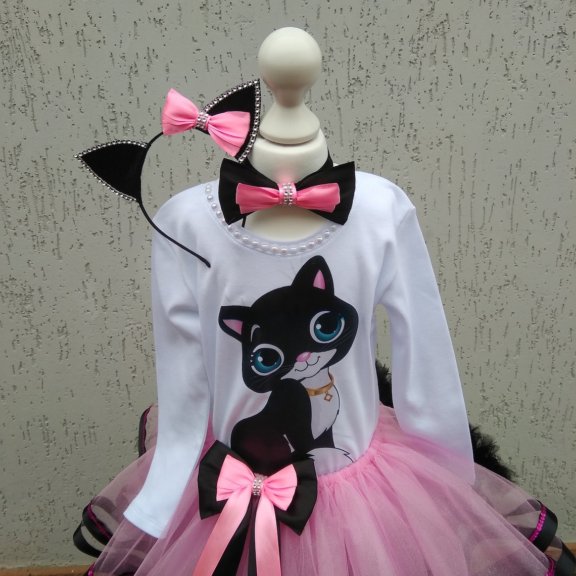 Cat Birthday Outfit Kitten Tutu Dress Birthday Dress Kitten Etsy