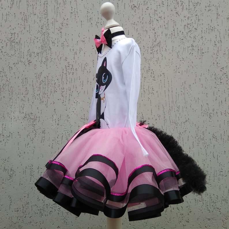 Cat Birthday Outfit Kitten Tutu Dress Birthday Dress Kitten Etsy