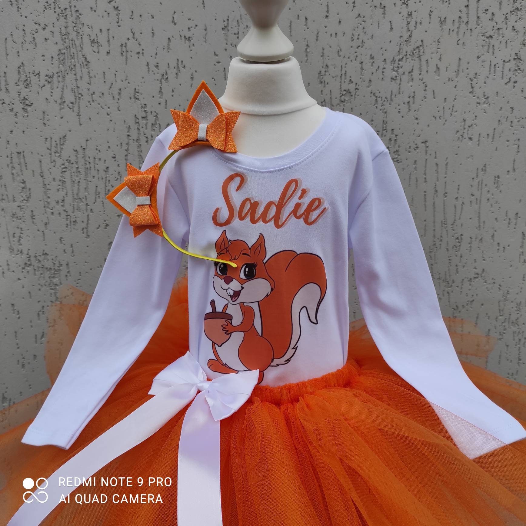 Toddler squirrel dress Squirrel costume toddler with tutu Baby Etsy