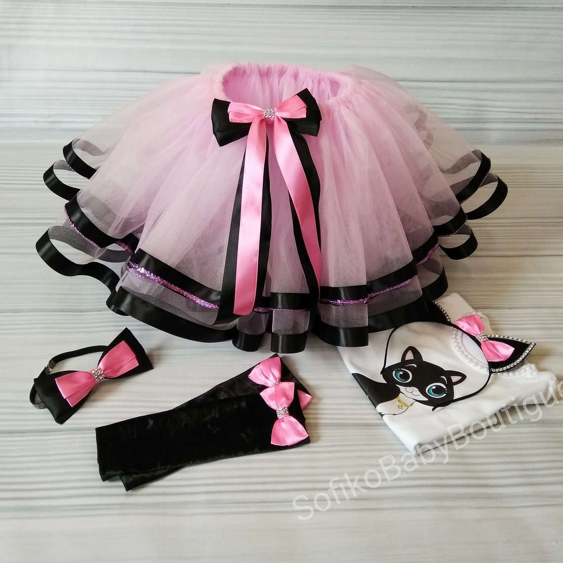 Cat Birthday Outfit Kitten Tutu Dress Birthday Dress Kitten Etsy
