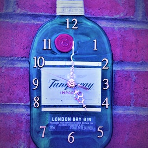 Tanqueray slumped bottle clock