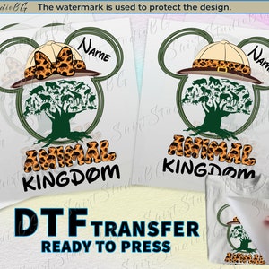 Personalized Animal Kingdom Tree of Life DTF Transfer Ready to Press, Disney Animal DTF Transfers DTF Print Heat Transfer, Disney Shirts