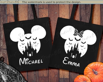 Gepersonaliseerde Halloween Tote Bag, Trick or Treat Bag, Halloween Tote bag, Custom Tote Bag, Trick or Treat Tote Gepersonaliseerde Tas, Schoudertas