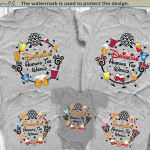 Drinken Snacken over de hele wereld Epcot Family Shirts, Disney Epcot Shirt, Disney Family Shirts, Disneyworld Shirts, Disneyland Shirs