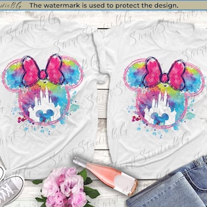 Minnie Watercolor Shirts, Disney Besties Shirt, Disney Girls trip Shirts, Disney Best Friend Shirt Disneyworld Shirts, Disneyland Shirts