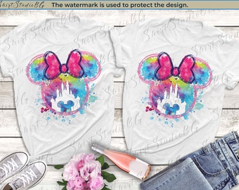 Minnie Mouse Watercolor Disney Shirt, Besties Trip Shirts