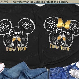 Cheers To The New Year 2025 Shirts, Happy New Years 2025 Disney Family Shirts, Disney Couple Shirts, New Years Shirts, New Year Eve Shirts