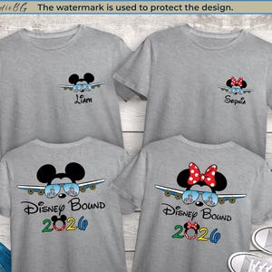 T-shirts Voyage en famille Disney 2026 personnalisés, Disneyland Paris