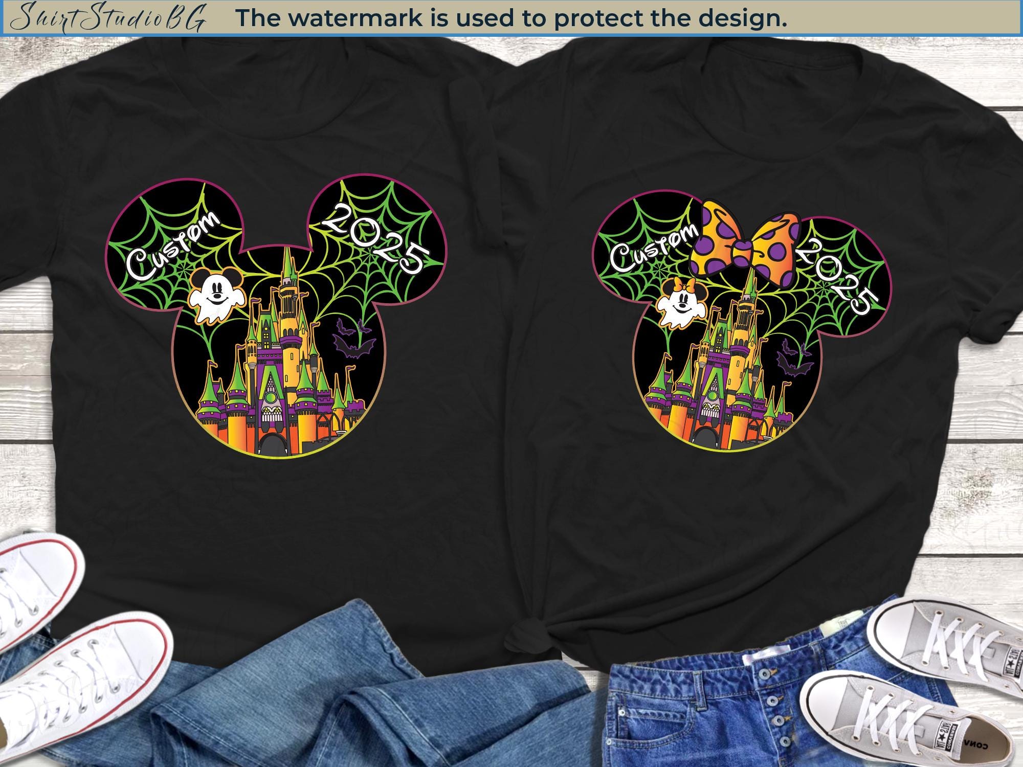 ディズニー 2025 ハロウィン おばけちゃん Tシャツ フリーサイズ