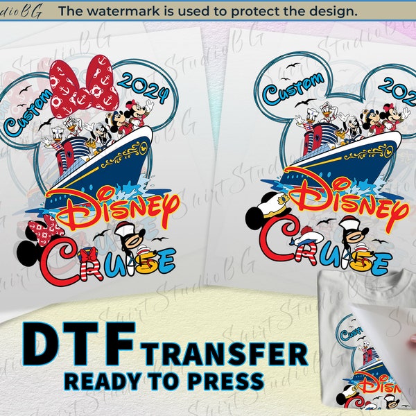 Personalized Disney Cruise 2024 DTF Transfer Ready to Press, Disney Cruise Dtf Wholesale DTF Prints, Heat Transfer DTF Transfer Disney Shirt