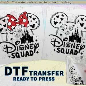 Disney Squad DTF Transfer, Ready to Press