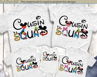 Disneyland Cousin Crew Shirts, Cousin Shirts, Disney Family Shirts, Cousin Crew Shirts, Cousin Squad Shirts Disneyworld Shirts Disney Shirts