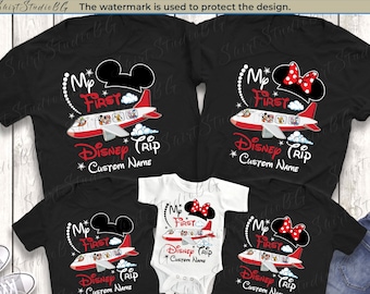 Custom My First Disney Trip Shirts, Matching Family Vacation