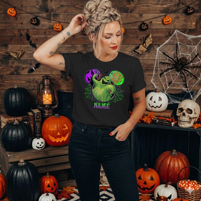 Custom Oogie Boogie Shirts • Nightmare Before Christmas T-shirts • Disney Halloween 2026 T-shirt • Disney Fall Shirt • Spooky Season Tee Black