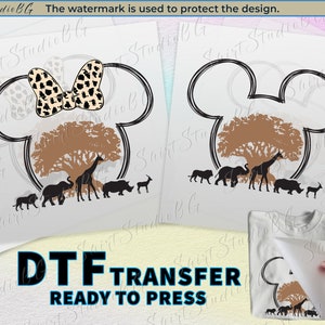Animal Kingdom Tree of Life DTF Transfer Ready to Press, Disney Safari DTF Transfers, Disney DTF Print Heat Transfer, Disney Shirts