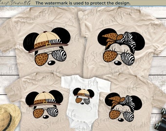 Mickey and Minnie Safari Shirt, Animal Kingdom Shirts, Disney Family Shirts, Safari Baby Shirts, Disney Couple Shirts, Disneyworld Shirts