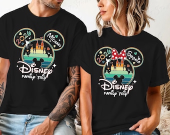 Camisetas familiares Disney, camisetas Disney a juego 2026, camiseta personalizada del equipo Disney 2026, camiseta de viaje Disney 2026, camisetas de Disneyland París 2026