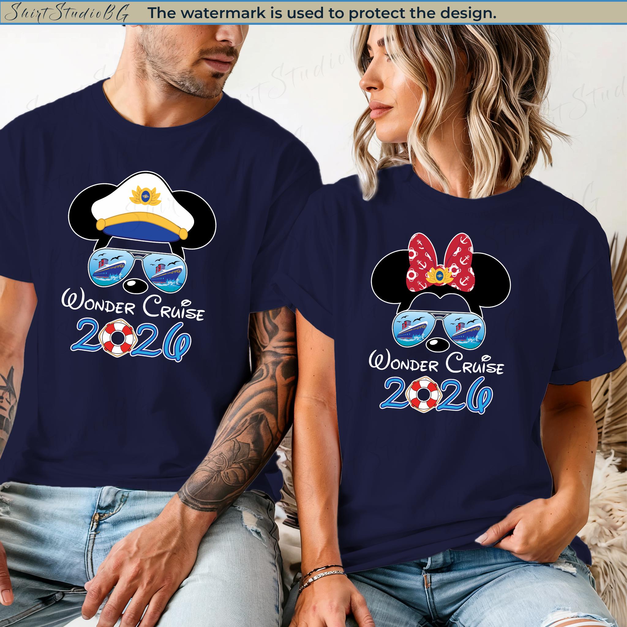 Disney Wonder Cruise 2026 Family Shirts, Matching Cotton Tees - Etsy