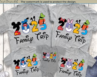 Disney 2025 Family Trip Vacation Shirts, Disney Family Shirts, Disneyland Shirts, Disney Couple Shirts, Disneyworld Shirts, Disney Shirts