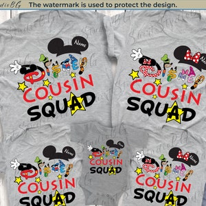Gepersonaliseerde neef Squad Shirts, neef Crew Shirts, aangepaste neef Shirts, neef Squad Shirts, Disney Family Shirts, Disneyland Shirts
