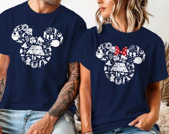 Star Wars Disney Shirts, Star Wars Mickey Ear Shirt, Disney Family Shirts, Star Wars Shirts, Disney Couple Shirts, Disneyworld Shirts