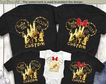 Custom Disney Trip 2024 Shirts Disney Castle Shirt Disney Family Shirts, Mickey and Minnie Shirts Disney Couple Shirts, Disneyworld Shirts