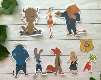 zootopia stickers etsy