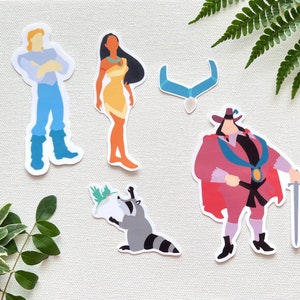 Pocahontas Character Stickers: Water Resistant Decals