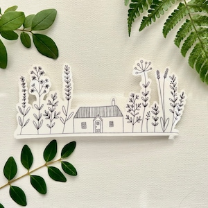 Flower House Sticker