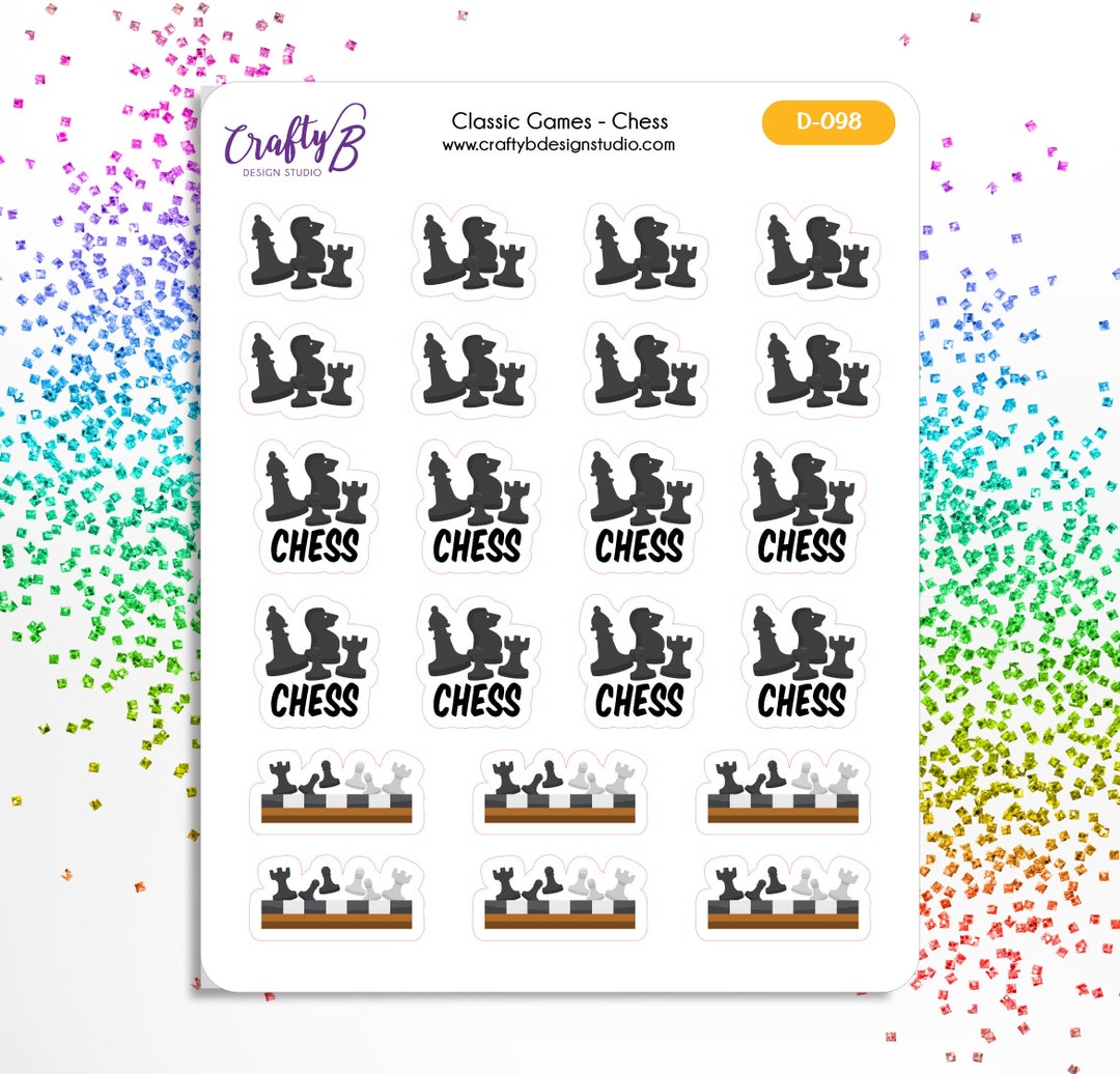 Discord Chess Sticker Chess Classic Board Games Deco Sticker Decorative Stickers Functional ...