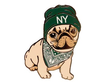 Pin's NY Puppy en émail