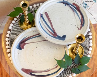 Studio Pottery Dinnerware / Handmade Pottery Plates / Handmade Ceramic Dishes