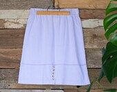 Vintage Lavender Knit Skirt 80s Pastel Skirt