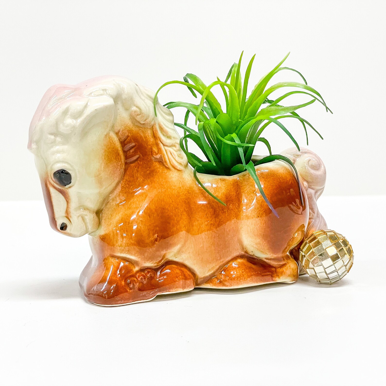 Kitsch Horse Planter / Trojan Horse Planter / Mid Century Etsy
