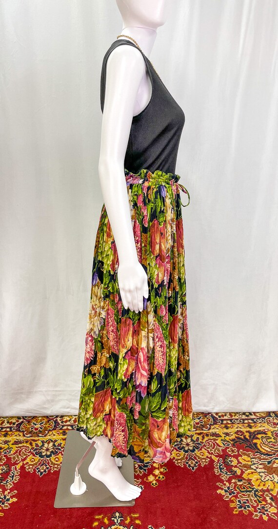 Vintage Broomstick Skirt / Vintage Floral Skirt / Wat… Gem
