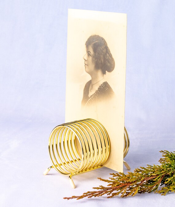 Spiral Letter Holder / Brass Letter Holder / Vintage Letter Etsy