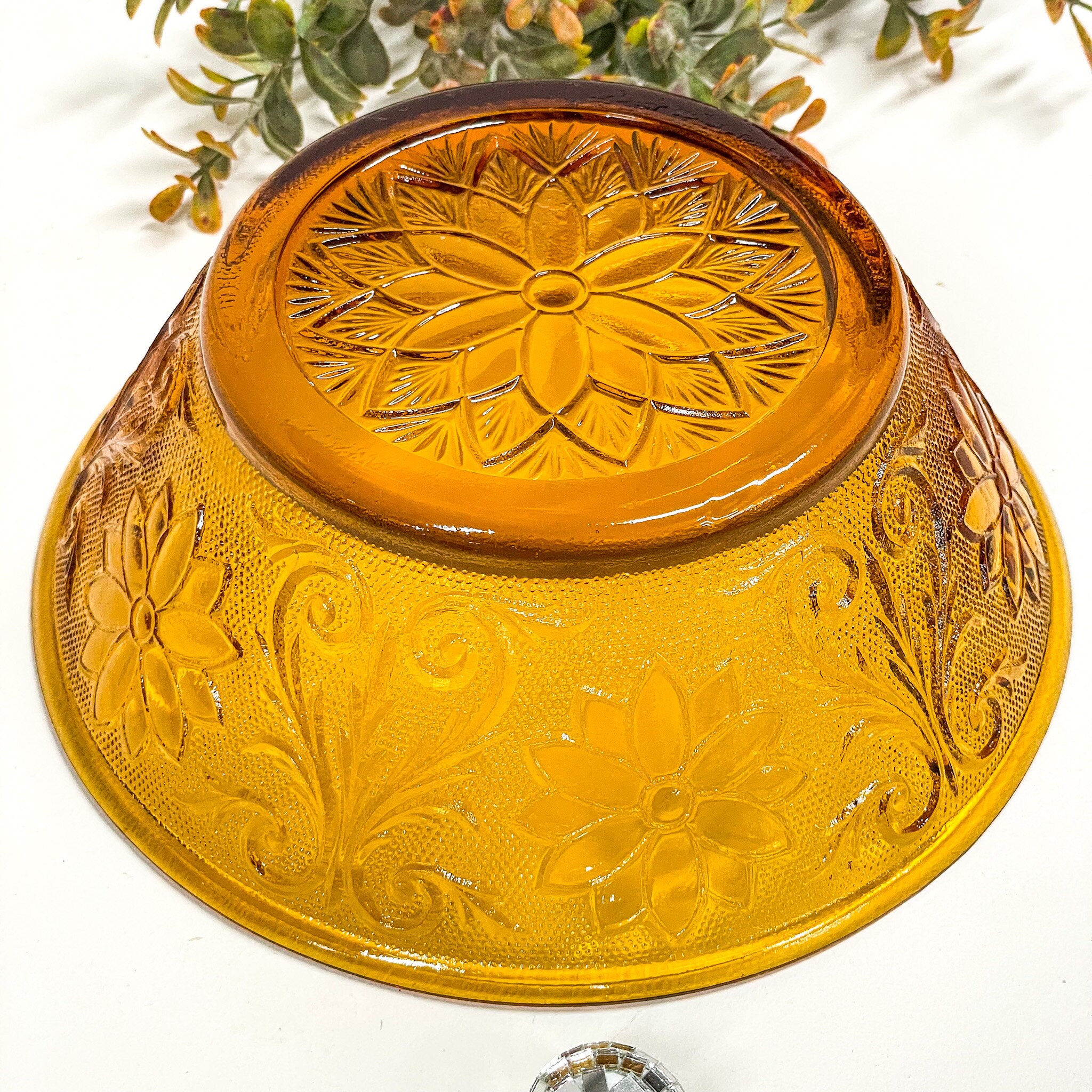 Amber Tiara Glass / Amber Indiana Glass / Early American Tiara Etsy