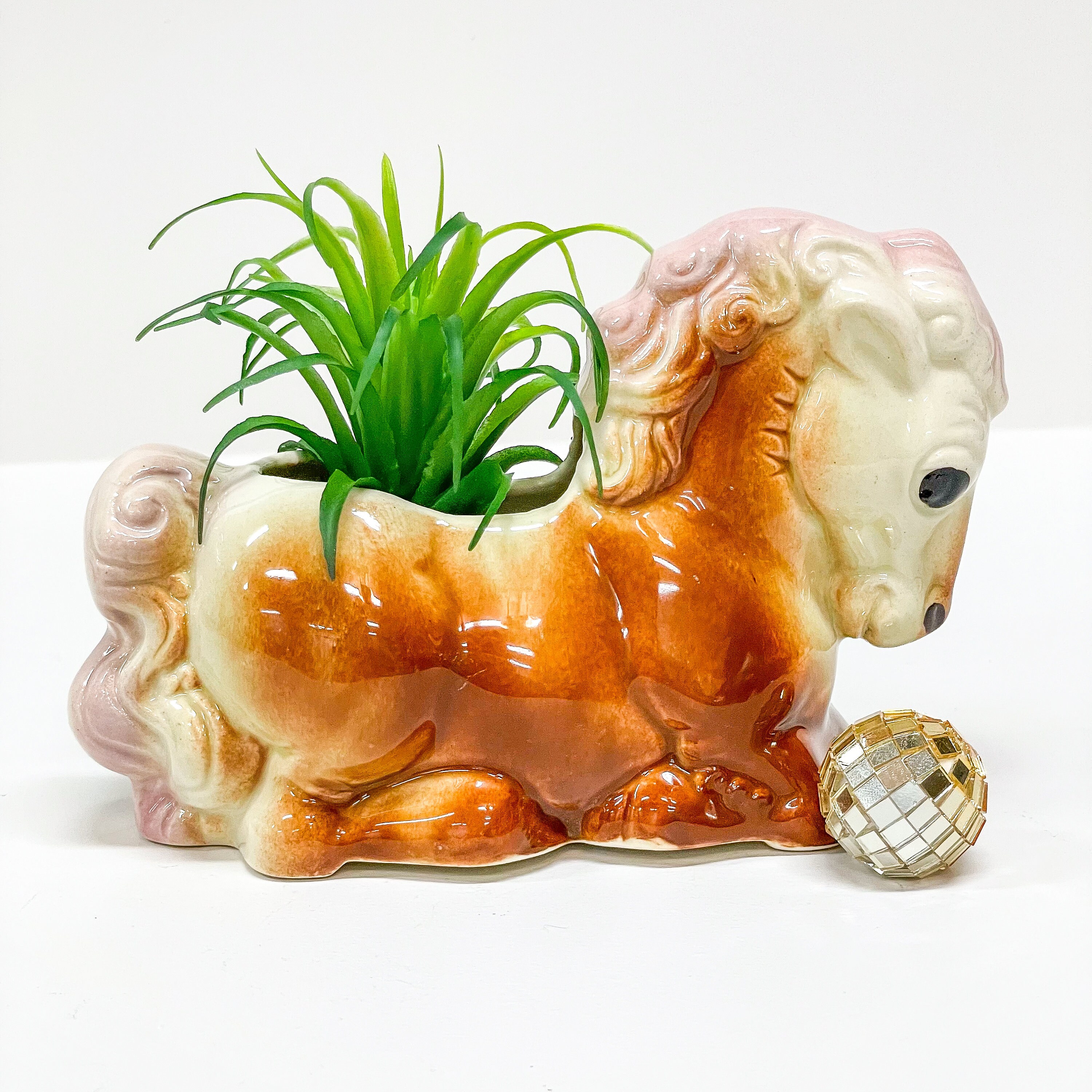 Kitsch Horse Planter / Trojan Horse Planter / Mid Century Etsy