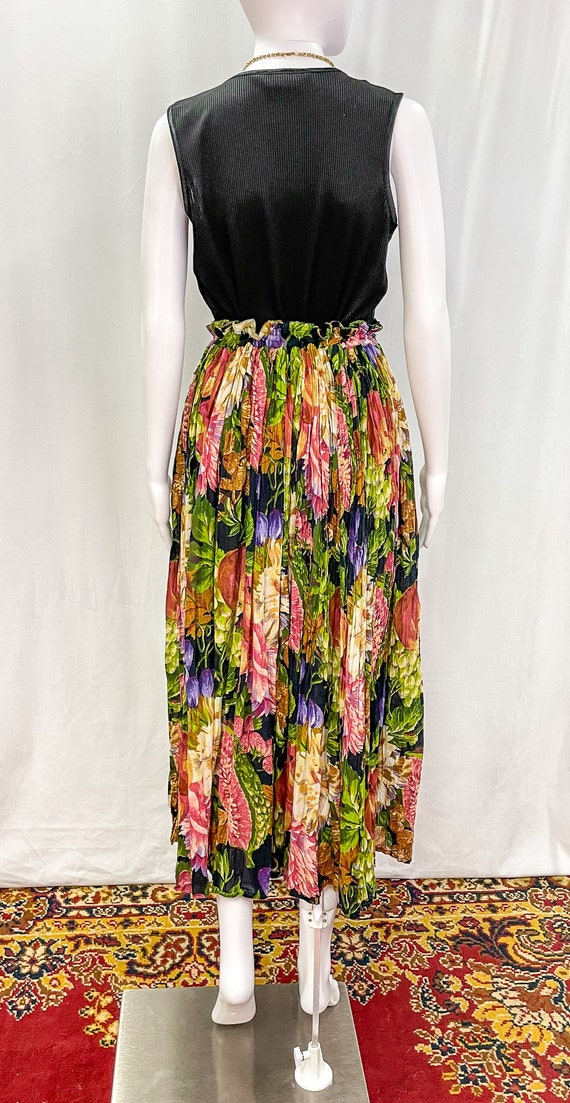 Vintage Broomstick Skirt / Vintage Floral Skirt / Wat… Gem