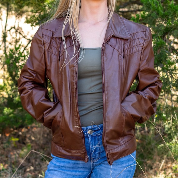 Vintage Leather Jacket / Unisex Leather Jacket / B
