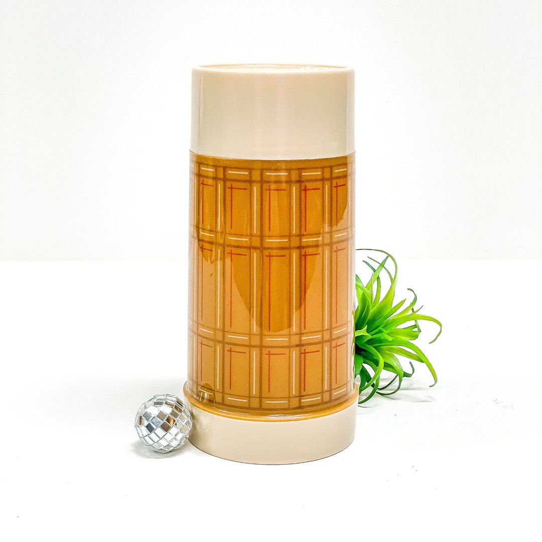 Vintage Aladdin Thermos / Vintage Plaid Thermos / Vintage 70s Etsy