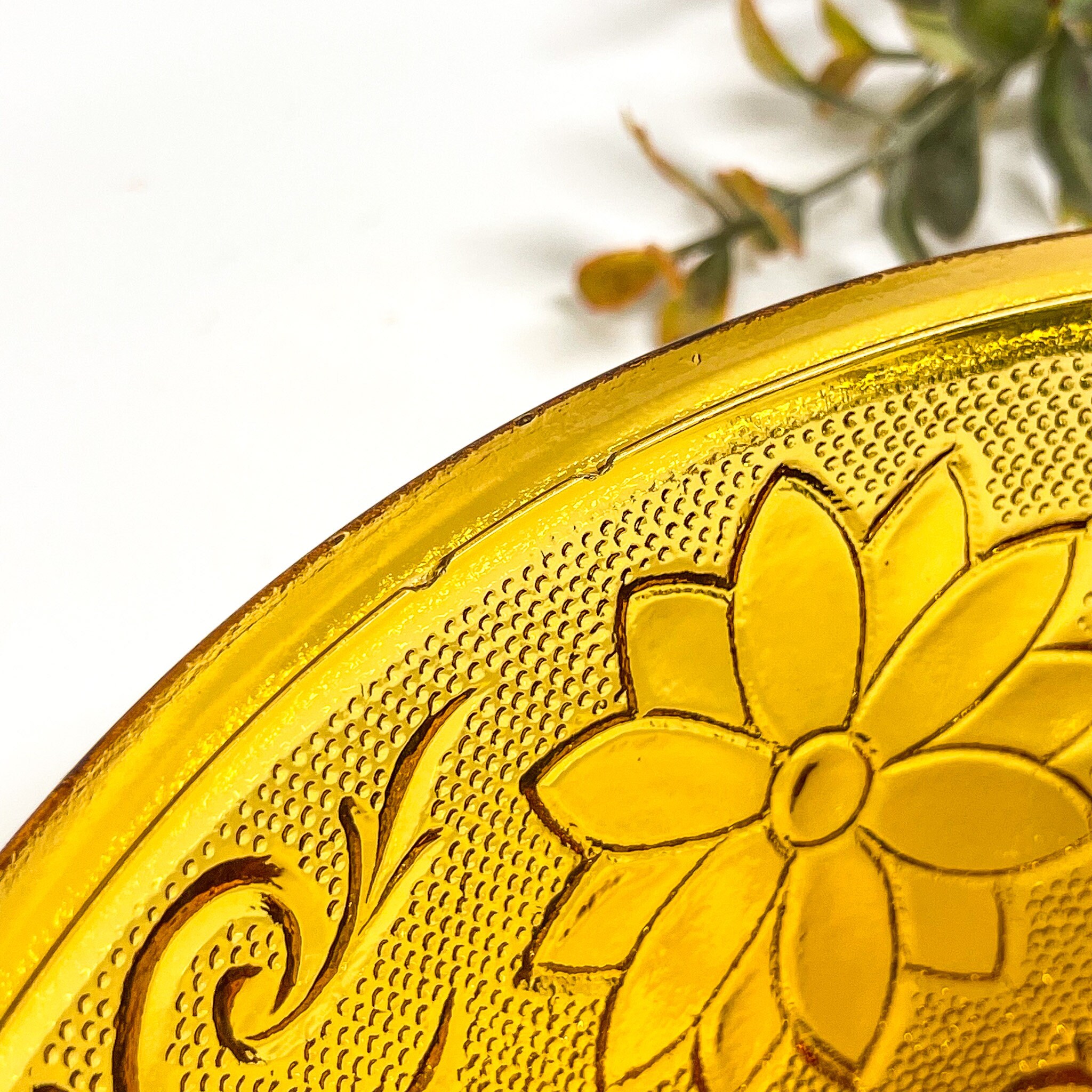 Amber Tiara Glass / Amber Indiana Glass / Early American Tiara Etsy