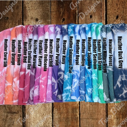 Bleached Color Chart Gildan Bleached G640 Color Chart Gildan Etsy