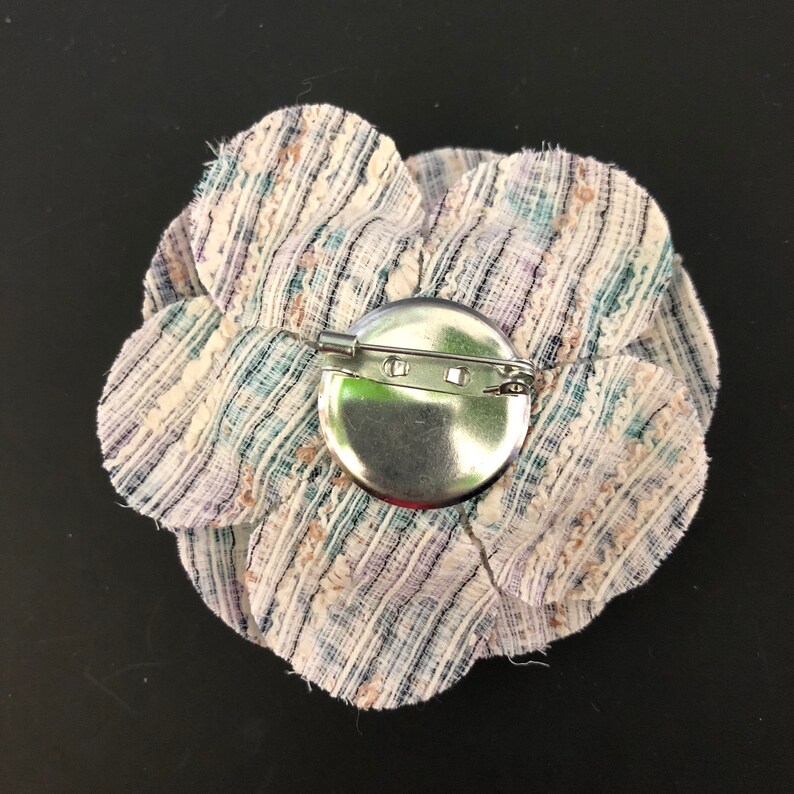 Camellia Brooch,pin,Hair clip,flower brooch,Mommy and baby,flower printed,floral pattern,tweed,Multi color camella,Rainbow,wedding brooch