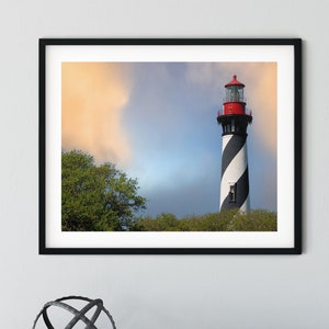 Lighthouse Digital Download Picture | Coastal Printable Wall Art | Home Decor | Beach Wall Hanging | Beach and Nautical Theme Picture