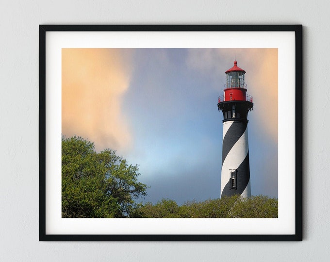 Lighthouse Digital Download Picture | Coastal Printable Wall Art | Home Decor | Beach Wall Hanging | Beach and Nautical Theme Picture